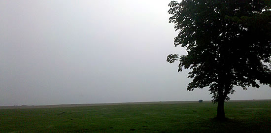 Lübbesee im Nebel (morgens um 8:32 Uhr)