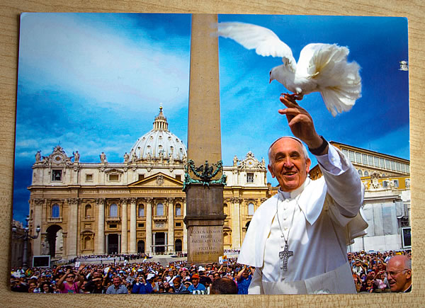 Postkarte Heiliger Vater / Papst aus Rom
