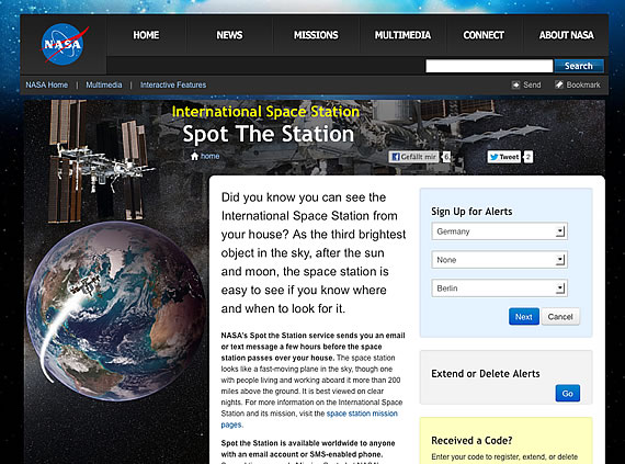 Nasa Benachrichtigung Spot The Station