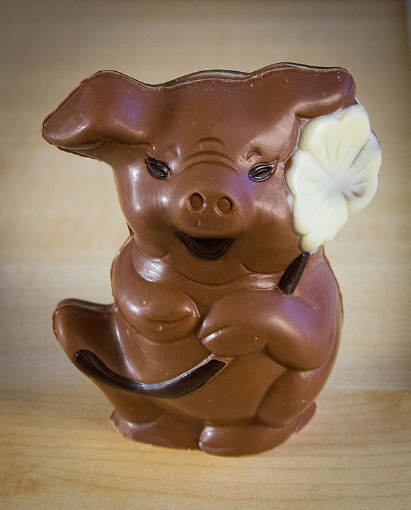 Schokoladen-Glücksschwein