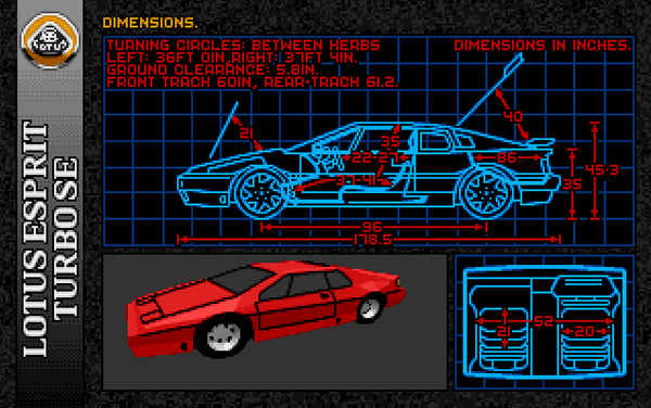 Lotus Esprit Turbo Challenge (Screenshot)