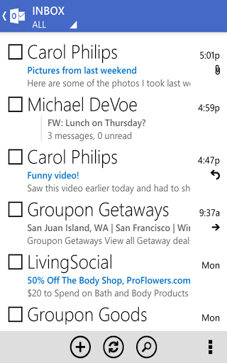 Neue Version der Outlook.com App für Android