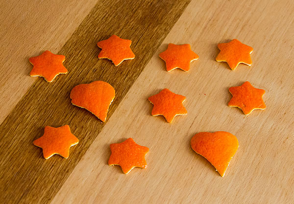 Sterne Und Herzen Aus Mandarinen Schalen Basteltipp Zu Weihnachten